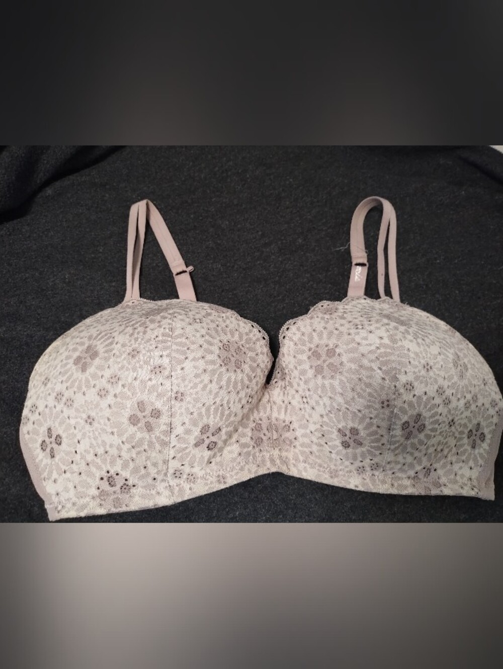 36DD Aerie Lacey Wireless Lightly Padded 2 Prong Bra Option To Cross Straps